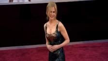 Nicole Kidman walks the red carpet at the 2013 Oscars on Sunday, February 24.