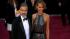 George Clooney and Stacy Keibler pose on Oscars red carpet (Fashion cam) George Clooney walks the red carpet with Stacey Keibler at the 2013 Oscars on Sunday, February 24. - Provided courtesy of OTRC