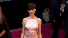 Anne Hathaway walks the red carpet at the 2013 Oscars in Los Angeles on February 24. - Provided courtesy of OTRC