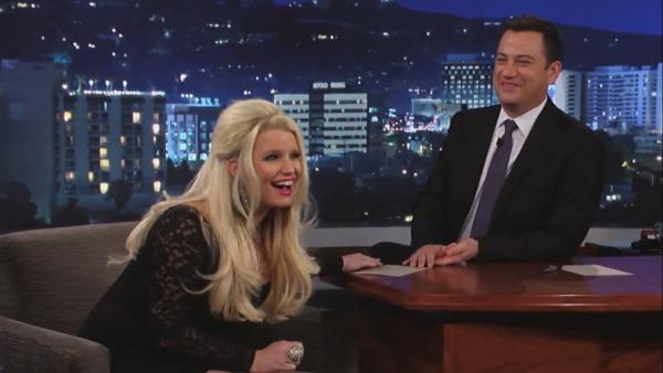 Jessica Simpson appears on the March 6 episode of Jimmy Kimmel Live! - Provided courtesy of ABC / Jimmy Kimmel Live! Jessica Simpson appears on the March 6 episode of Jimmy Kimmel Live! - Provided courtesy of ABC / Jimmy Kimmel Live!