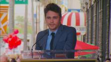 James Franco speaks at his Hollywood Walk of Fame star ceremony on Thursday, March 7, 2013. - Provided courtesy of OTRC