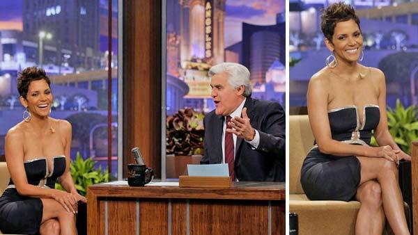 Halle Berry appears on The Tonight Show with Jay Leno on Monday, March 11, 2013. - Provided courtesy of NBC Halle Berry appears on The Tonight Show with Jay Leno on Monday, March 11, 2013. - Provided courtesy of NBC