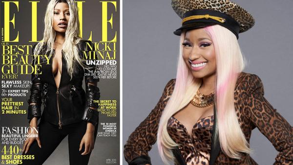 Nicki Minaj appears on the cover of ELLE magazines April 2013 issue. / Nicki Minaj appears in a 2012 promotional photo for American Idol season 12. - Provided courtesy of ELLE / Hearst Communications, Inc. / Michael Becker / FOX Nicki Minaj appears on the cover of ELLE magazines April 2013 issue. / Nicki Minaj appears in a 2012 promotional photo for American Idol season 12. - Provided courtesy of ELLE / Hearst Communications, Inc. / Michael Becker / FOX