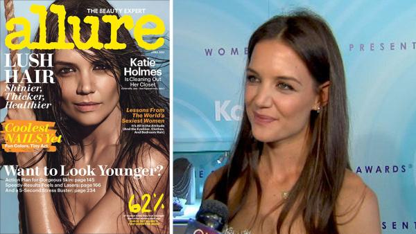 Katie Holmes appears on the cover of Allure magazines April 2013 issue. / Katie Holmes talks to OTRC.com at the 2011 Crystal + Lucy Awards on June 16, 2011. - Provided courtesy of Allure / Conde Nast / OTRC Katie Holmes appears on the cover of Allure magazines April 2013 issue. / Katie Holmes talks to OTRC.com at the 2011 Crystal + Lucy Awards on June 16, 2011. - Provided courtesy of Allure / Conde Nast / OTRC