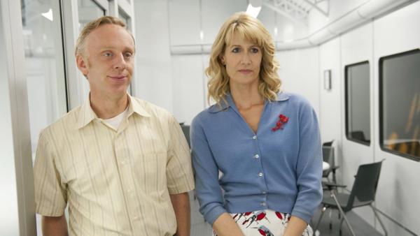 Mike White and Laura Dern appear in a scene from the HBO show Enlightened in 2013. - Provided courtesy of HBO Mike White and Laura Dern appear in a scene from the HBO show Enlightened in 2013. - Provided courtesy of HBO