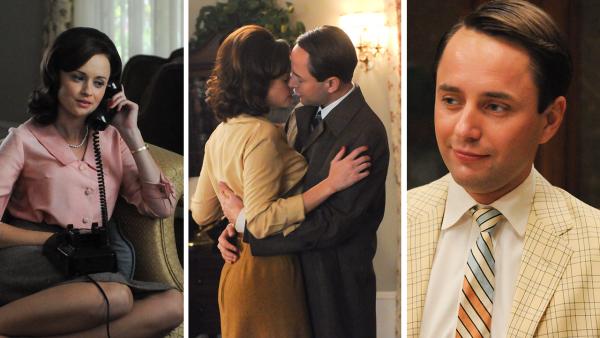 Vincent Kartheiser and Alexis Bledel appear in 2012 episodes of the AMC show Mad Men. - Provided courtesy of Michael Yarish / AMC