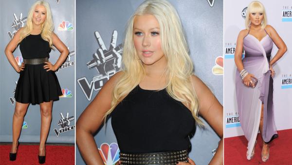 Christina Aguilera arrives at the 4th season premiere screening of The Voice on Wednesday, March 20, 2013 in Los Angeles. / Christina Aguilera arrives at the 40th Anniversary American Music Awards on Sunday, Nov. 18, 2012, in Los Angeles. - Provided courtesy of AP / Jordan Strauss / Richard Shotwell Christina Aguilera arrives at the 4th season premiere screening of The Voice on Wednesday, March 20, 2013 in Los Angeles. / Christina Aguilera arrives at the 40th Anniversary American Music Awards on Sunday, Nov. 18, 2012, in Los Angeles. - Provided courtesy of AP / Jordan Strauss / Richard Shotwell