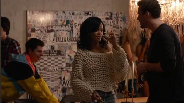 Michael Cera and Rihanna appear in a scene from the 2013 film This Is The End. - Provided courtesy of Sony Pictures Entertainment Michael Cera and Rihanna appear in a scene from the 2013 film This Is The End. - Provided courtesy of Sony Pictures Entertainment