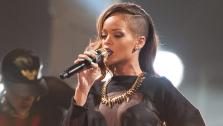 Rihanna performs on stage during her Diamonds World Tour at the Air Canada Centre on Monday, Mar. 18, 2013, in Toronto, Canada. - Provided courtesy of Arthur Mola / AP / Invision