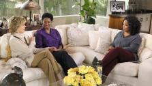 Oprah Winfrey speaks with Jane Fonda and her adopted daughter Mary Williams in Beverly Hills for an episode of Oprahs Next Chapter, which aired on April 7, 2013. - Provided courtesy of 2013 Harpo Studios, Inc.