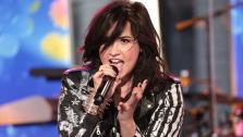Demi Lovato performs on Good Morning America, on April 10, 2013. - Provided courtesy of ABC / Fred Lee