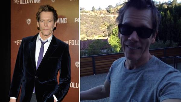 Kevin Bacon appears in a Vine video posted on his Twitter page on April 9, 2013. / Kevin Bacon appears on the gold carpet at the premiere of The Following at the New York Public Library in New York City on Jan. 18, 2013. - Provided courtesy of twitter.com/kevinbacon/status/321635143490101248 / vine.co/v/btqAZvp5OVY / Andrew Marks / FOX Kevin Bacon appears in a Vine video posted on his Twitter page on April 9, 2013. / Kevin Bacon appears on the gold carpet at the premiere of The Following at the New York Public Library in New York City on Jan. 18, 2013. - Provided courtesy of twitter.com/kevinbacon/status/321635143490101248 / vine.co/v/btqAZvp5OVY / Andrew Marks / FOX