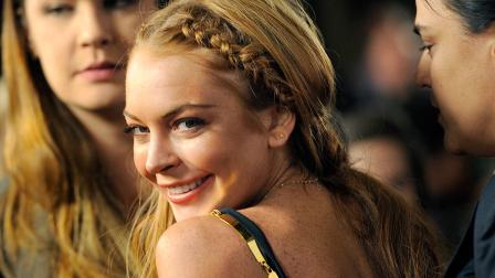 Lindsay Lohan appears at the Scary Movie 5 premiere in Los Angeles on April 11, 2013.