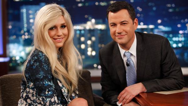 Kesha appears on Jimmy Kimmel Live on April 11, 2013. - Provided courtesy of ABC/Randy Holmes Kesha appears on Jimmy Kimmel Live on April 11, 2013. - Provided courtesy of ABC/Randy Holmes