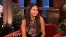 Selena Gomez talks to Ellen about meeting Brad Pitt and her past relationship with Justin Bieber. - Provided courtesy of Ellen Show