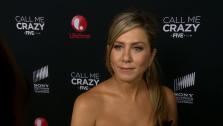 Jennifer Aniston talks to OTRC.com at the premiere of Lifetime Televisions Call Me Crazy in Los Angeles on April 16, 2013. - Provided courtesy of OTRC