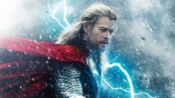 Chris Hemsworth appears in a teaser poster for the 2013 movie Thor: The Dark World. - Provided courtesy of Marvel Studios / Walt Disney Studios