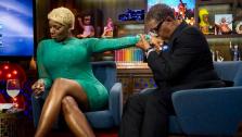 NeNe Leakes and Gregg Leakes appear on Watch What Happens Live on January 6, 2013. - Provided courtesy of Bravo