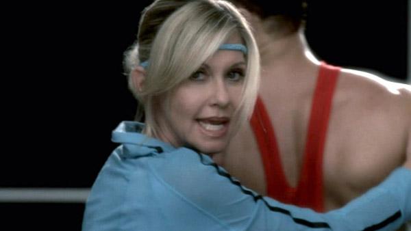 Olivia Newton-John appears in a scene from 'Glee'.