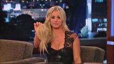 Kaley Cuoco appears on Jimmy Kimmel Live on April 25, 2013. - Provided courtesy of ABC