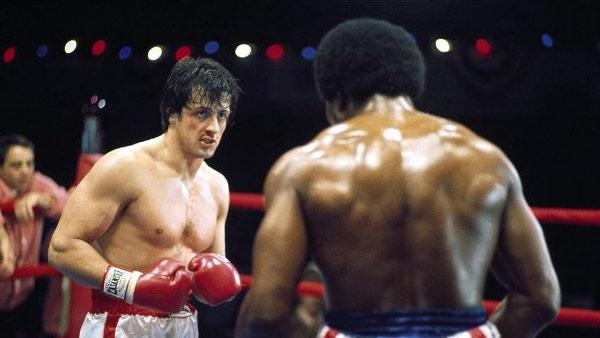 Sylvester Stallone and Carl Weathers appear in a scene from the 1976 movie Rocky. - Provided courtesy of Metro-Goldwyn-Mayer Studios Inc. Sylvester Stallone and Carl Weathers appear in a scene from the 1976 movie Rocky. - Provided courtesy of Metro-Goldwyn-Mayer Studios Inc.