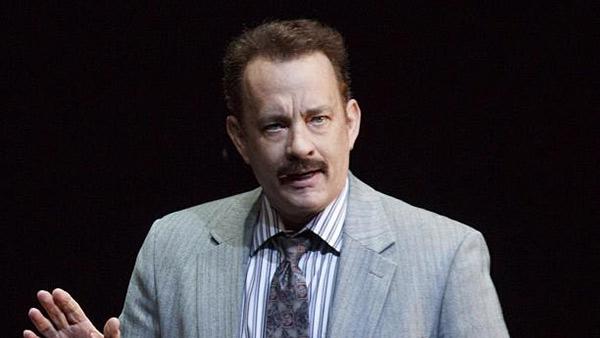 Tom Hanks appears in a scene from the 2013 Broadway play Lucky Guy. - Provided courtesy of facebook.com/LuckyGuyPlay Tom Hanks appears in a scene from the 2013 Broadway play Lucky Guy. - Provided courtesy of facebook.com/LuckyGuyPlay