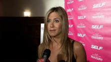 Jennifer Aniston talks to OTRC.com at an event promoting her longtime friend and yoga instructor Mandy Ingbers new book, Yogalosophy: 28 Days to the Ultimate Mind-Body Makeover, on April 30, 2013 at the Soho House in West Hollywood, California. - Provided courtesy of OTRC