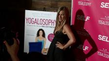 Jennifer Aniston appears at an event promoting her longtime friend and yoga instructor Mandy Ingbers new book, Yogalosophy: 28 Days to the Ultimate Mind-Body Makeover, on April 30, 2013 at the Soho House in West Hollywood, California. - Provided courtesy of OTRC
