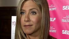 Jennifer Aniston appears at an event promoting her longtime friend and yoga instructor Mandy Ingbers new book, Yogalosophy: 28 Days to the Ultimate Mind-Body Makeover, on April 30, 2013 at the Soho House in West Hollywood, California. - Provided courtesy of OTRC