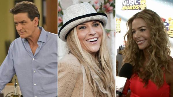 Charlie Sheen appears in a scene from a 2013 episode of Anger Management. / In this Sept. 10, 2011 file photo, Brooke Mueller appears at the Comedy Central Roast of Charlie Sheen. / Denise Richards talks to OTRC.com on April 27, 2013. - Provided courtesy of Prashant Gupta/FX Network / AP Photo/Dan Krauss, file / OTRC