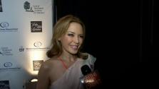 Kylie Minogue talks to OTRC.com at the EIF Womens Cancer Research Funds 16th Annual An Unforgettable Evening event, presented by Saks Fifth Avenue, at the Beverly Wilshire Four Seasons Hotel on May 2, 2013 in Beverly Hills, California. - Provided courtesy of OTRC