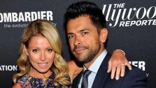 From left, Kelly Ripa and Mark Consuelos seen on the red carpet for The Hollywood Reporter Celebrates the 35 Most Powerful People in Media, on April 10th, 2013, in New York. - Provided courtesy of Photo by Charles Sykes/Invision for The Hollywood Reporter/AP Images