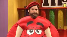 Zach Galifianakis appears on the May 4 episode of Saturday Night Live. - Provided courtesy of NBC / Saturday Night Live