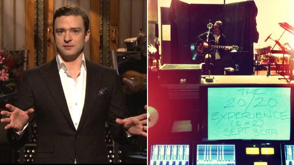 Justin Timberlake appears on the March 9, 2013 episode of Saturday Night Live. / Justin Timberlake posts an album release date on Instagram on May 6, 2013. - Provided courtesy of NBC / Instagram Justin Timberlake appears on the March 9, 2013 episode of Saturday Night Live. / Justin Timberlake posts an album release date on Instagram on May 6, 2013. - Provided courtesy of NBC / Instagram