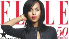 Kerry Washington appears on the cover of the June 2013 issue of Elle magazine. - Provided courtesy of Elle
