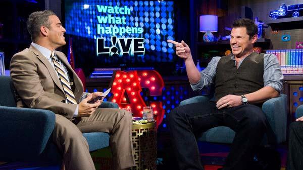 Nick Lachey appears during an interview on Watch What Happens Live on May 7, 2013. - Provided courtesy of Bravo