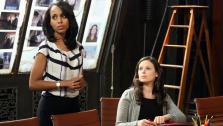 Kerry Washington and Katie Lowes appear in an April 2013 episode of Scandal. - Provided courtesy of OTRC / ABC/Richard Cartwright