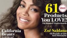 Zoe Saldana appears on the cover for the June 2013 issue of Allure magazine. - Provided courtesy of Allure Magazine