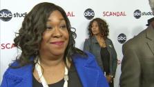 Shonda Rhimes talked to OTRC.com at the Scandal at the Academy of Television Arts and Sciences on May 16, 2013. - Provided courtesy of OTRC