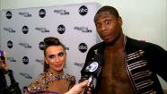 Dancing With The Stars contestants Jacoby Jones and Karina Smirnoff talk to OTRC.com after season 16s tenth week of performances on May 20, 2013. - Provided courtesy of OTRC