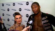 Dancing With The Stars contestants Jacoby Jones and Karina Smirnoff talk to OTRC.com after season 16s tenth week of performances on May 20, 2013. - Provided courtesy of OTRC
