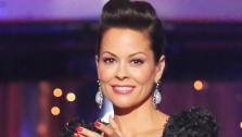 Co-host Brooke Burke-Charvet appears on ABCs Dancing With The Stars on May 20, 2013, a day before the season 16 finale. - Provided courtesy of ABC Photo / Adam Taylor