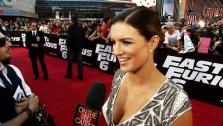 Gina Carano talks to OTRC.com at the L.A. premiere of the 2013 movie Fast and Furious 6.
