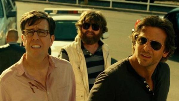 Bradley Cooper, Ed Helms and Zach Galifianakis appear in a scene from the 2013 movie The Hangover: Part III. - Provided courtesy of Warner Bros. Pictures