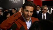 Bradley Cooper talks to OTRC.com at the premiere of the 2013 film Hangover Part III in Los Angeles on May 22, 2013.