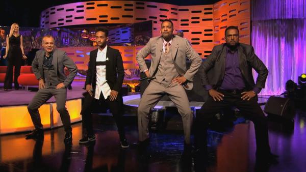 Will Smith, his son Jaden Smith and Alfonso Ribeiro appear on The Graham Norton Show on the BBC on May 24, 2013. - Provided courtesy of BBC