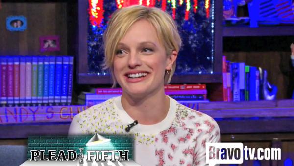 Elisabeth Moss appears on Bravos late night talk show, Watch What Happens Live, in May 2013. - Provided courtesy of Bravo / Watch What Happens Live