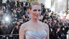 Actress Uma Thurman arrives for the awards ceremony of the 66th international film festival, in Cannes, southern France, Sunday, May 26, 2013. - Provided courtesy of Lionel Cirreneau / Invision / AP