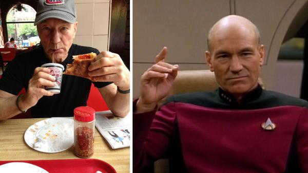 Patrick Stewart appears in a photo posted on his Twitter page on May 29, 2013. / Patrick Stewart appears in Star Trek: The Next Generation. - Provided courtesy of twitter.com/SirPatStew/status/339786117530415104 / Paramount Television Patrick Stewart appears in a photo posted on his Twitter page on May 29, 2013. / Patrick Stewart appears in Star Trek: The Next Generation. - Provided courtesy of twitter.com/SirPatStew/status/339786117530415104 / Paramount Television