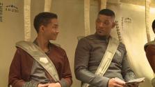 Will Smith and Jaden Smith appears on the set of the 2013 movie After Earth. - Provided courtesy of Columbia Pictures